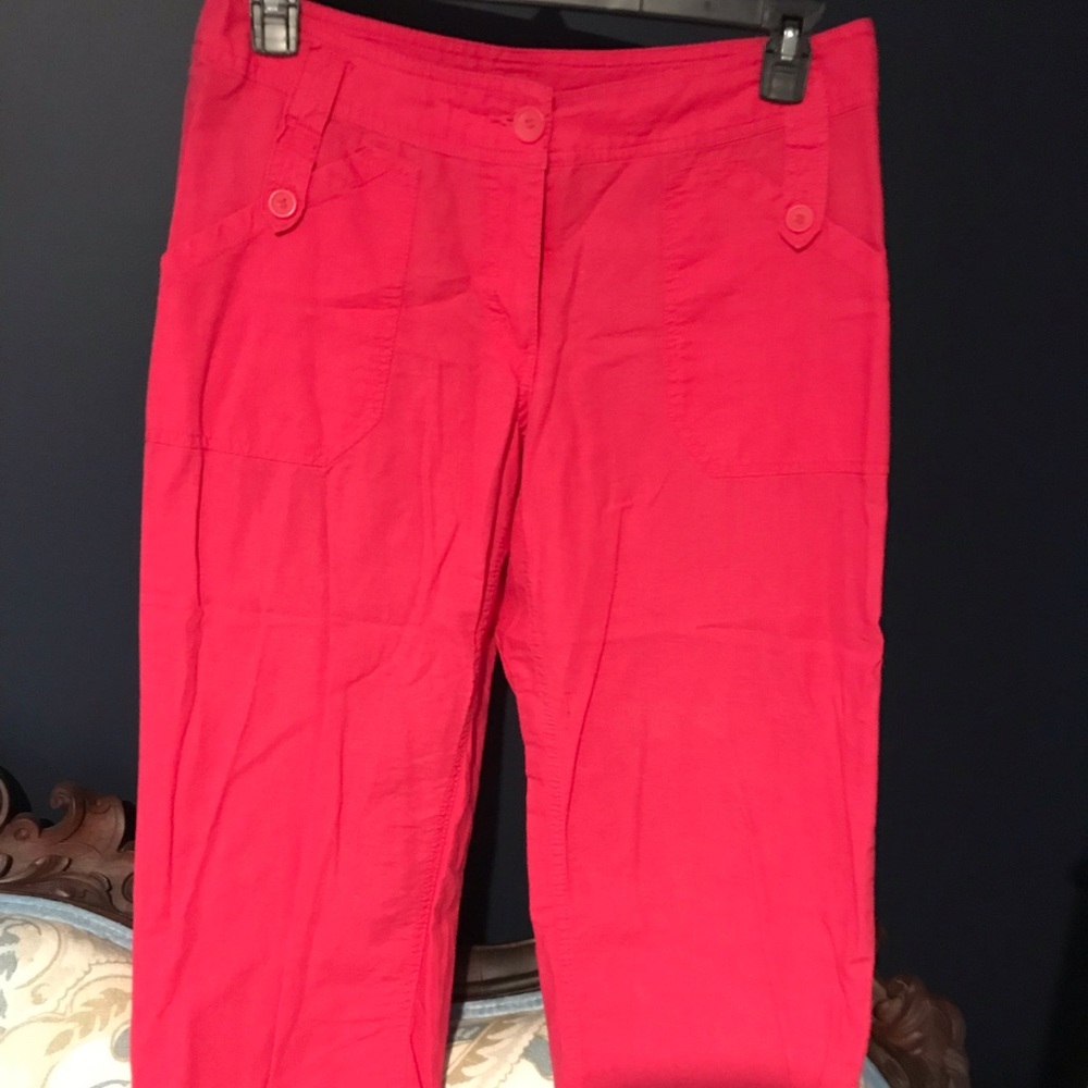 EUC H&M capris linen and cotton pants